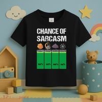 chance of sarcasm weather funny weather Toddler T-Shirt thumb 3