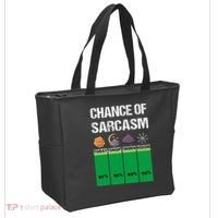 chance of sarcasm weather funny weather Tote Bag thumb 2