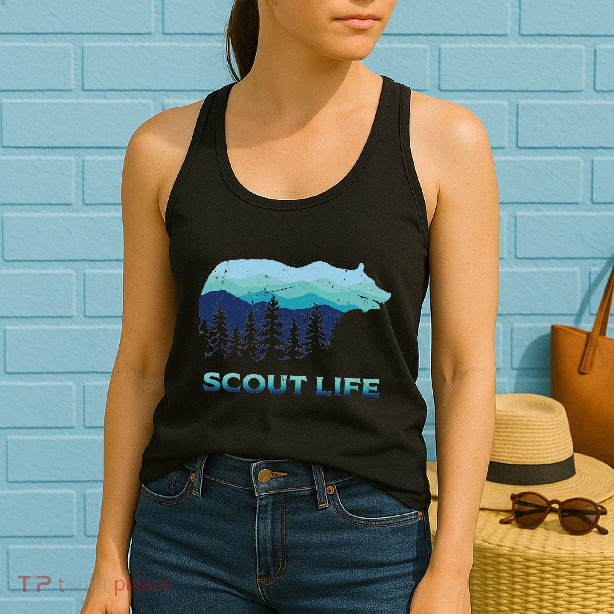 Camping Outdoor Scouting Hiking Scout Life Women's Tank Top