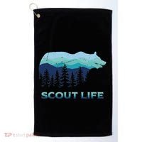 Camping Outdoor Scouting Hiking Scout Life Golf Towel thumb 0