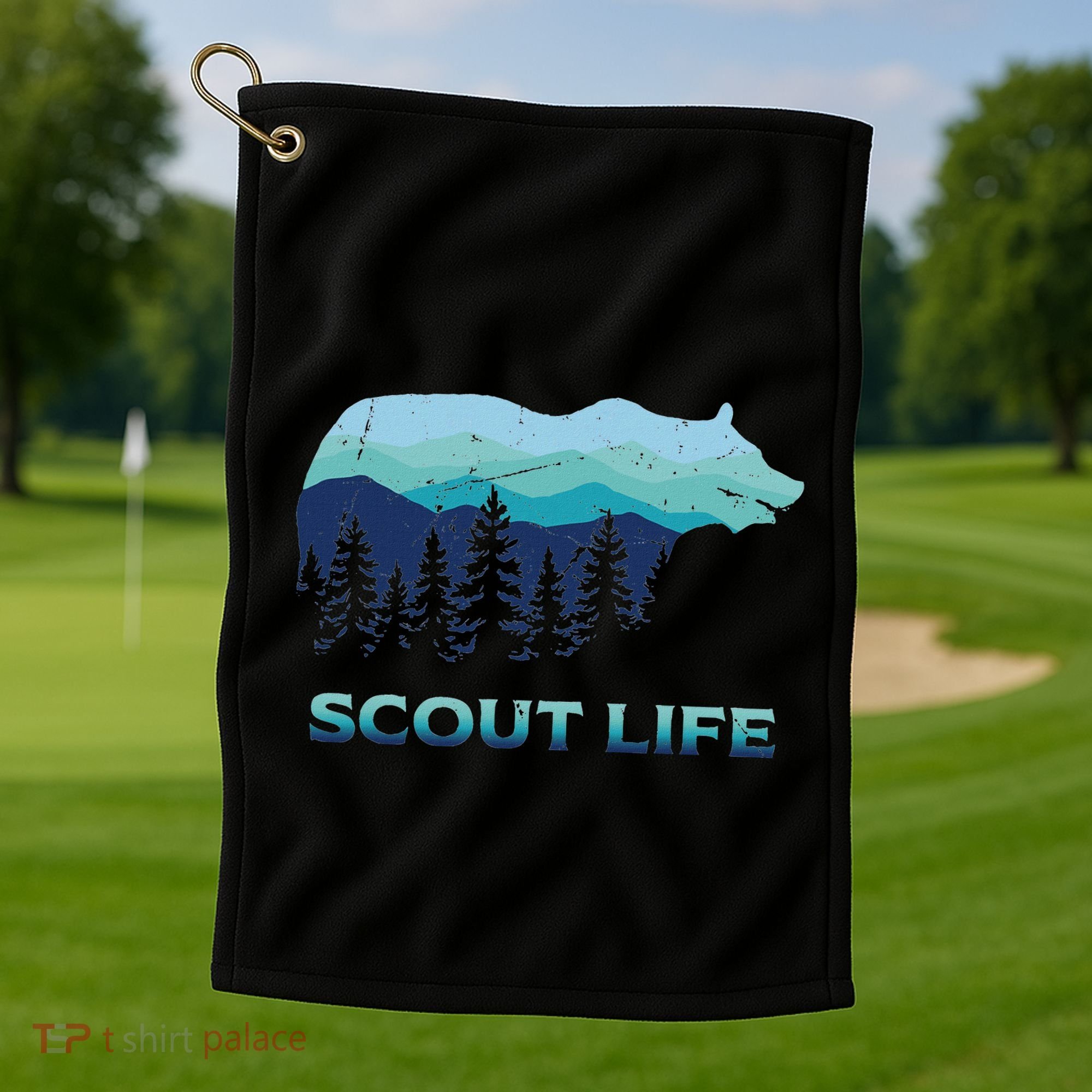 Camping Outdoor Scouting Hiking Scout Life Golf Towel