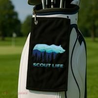 Camping Outdoor Scouting Hiking Scout Life Golf Towel thumb 2