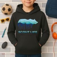 Camping Outdoor Scouting Hiking Scout Life Kids Hoodie thumb 2