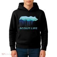 Camping Outdoor Scouting Hiking Scout Life Kids Hoodie thumb 4