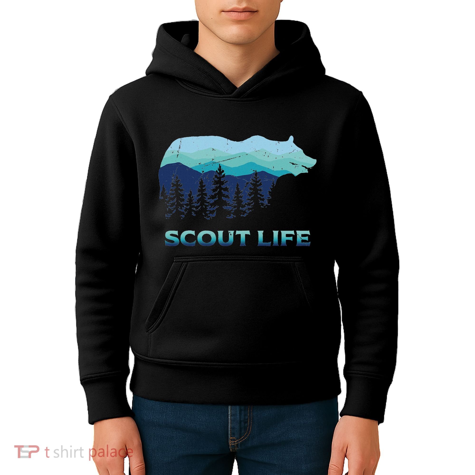 Camping Outdoor Scouting Hiking Scout Life Kids Hoodie