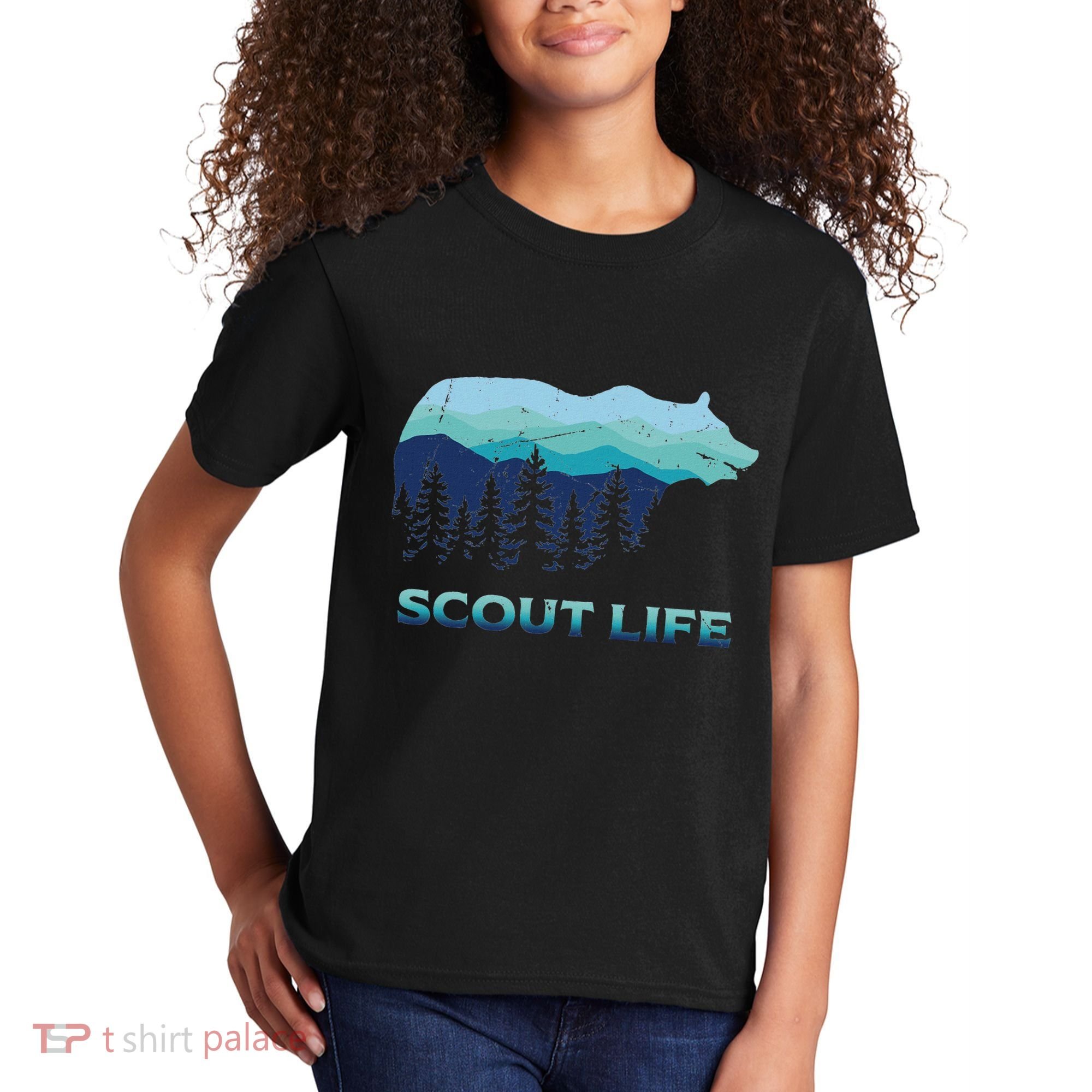 Camping Outdoor Scouting Hiking Scout Life Kids T-Shirt