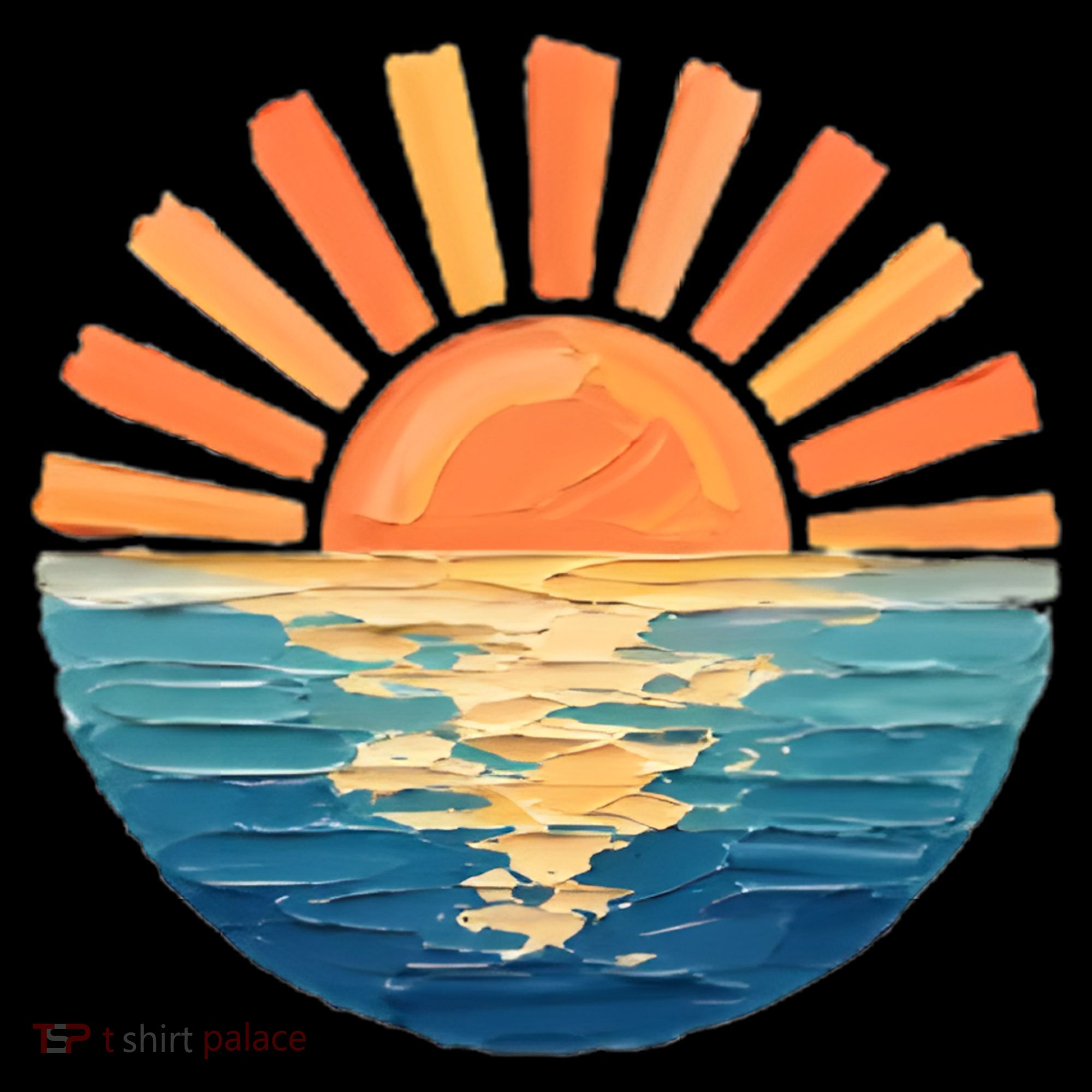 Coastal Ocean Sunset Painting Beach Coaster