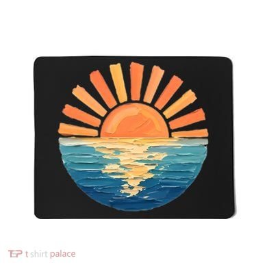 Coastal Ocean Sunset Painting Beach Mousepad