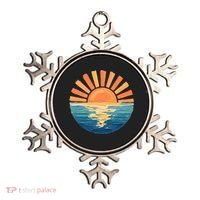 Coastal Ocean Sunset Painting Beach Ornament thumb 0