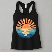 Coastal Ocean Sunset Painting Beach Women's Tank Top thumb 3
