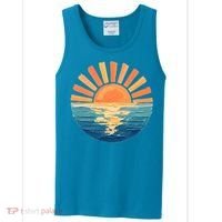 Coastal Ocean Sunset Painting Beach Tank Top thumb 0
