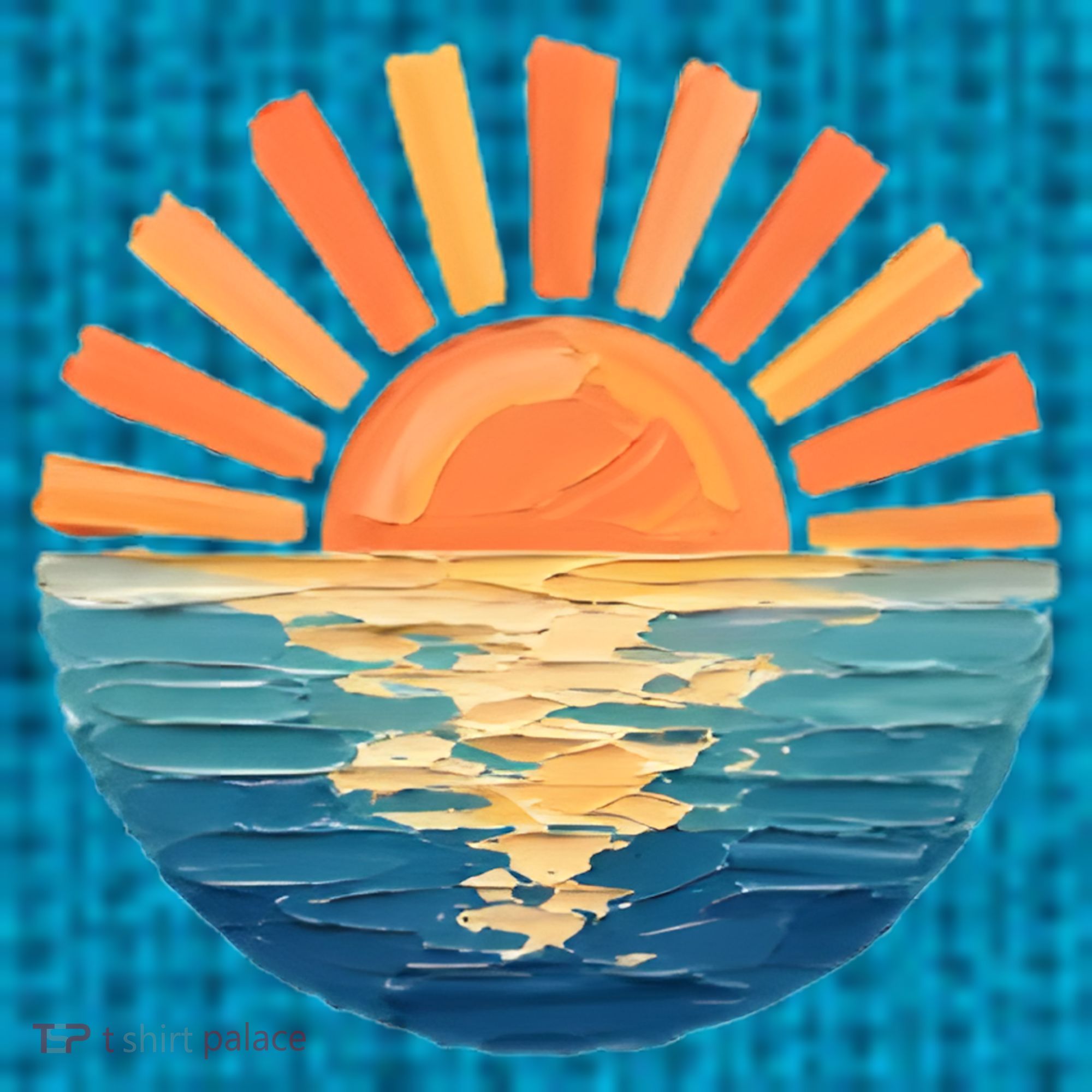 Coastal Ocean Sunset Painting Beach Tank Top