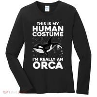 Cool Orca Sea Ocean Animal Orca Lover Women's Long Sleeve Shirt thumb 0