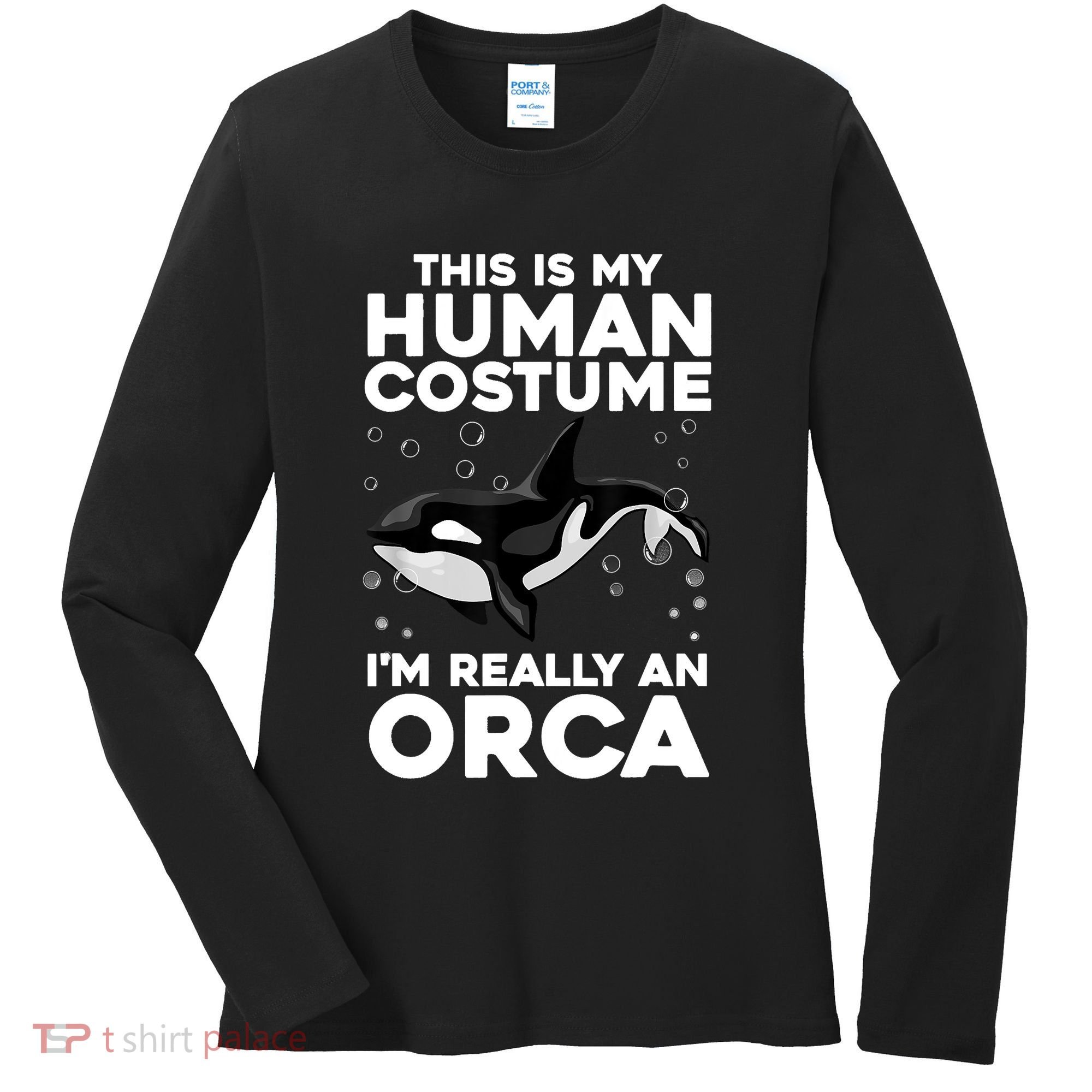 Cool Orca Sea Ocean Animal Orca Lover Women's Long Sleeve Shirt