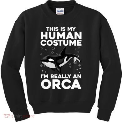 Cool Orca Sea Ocean Animal Orca Lover Kids Sweatshirt