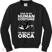 Cool Orca Sea Ocean Animal Orca Lover Kids Sweatshirt thumb 0