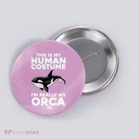 Cool Orca Sea Ocean Animal Orca Lover Button thumb 0