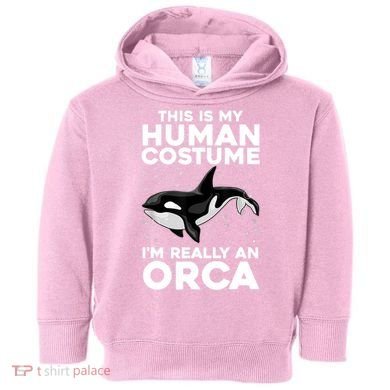 Cool Orca Sea Ocean Animal Orca Lover Toddler Hoodie