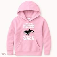 Cool Orca Sea Ocean Animal Orca Lover Kids Hoodie thumb 0