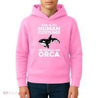 Cool Orca Sea Ocean Animal Orca Lover Kids Hoodie thumb 4