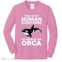 Cool Orca Sea Ocean Animal Orca Lover Kids Long Sleeve Shirt thumb 0