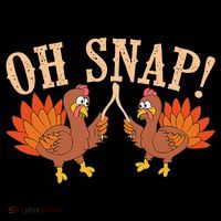 Cool Oh Snap! Funny Turkey With Wishbone Thanksgiving Women's Hoodie thumb 2