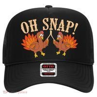 Cool Oh Snap! Funny Turkey With Wishbone Thanksgiving Hat thumb 0