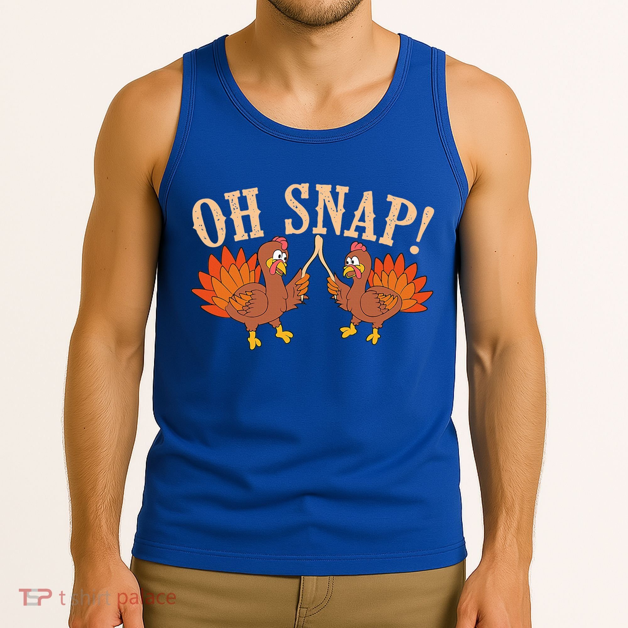 Cool Oh Snap! Funny Turkey With Wishbone Thanksgiving Tank Top