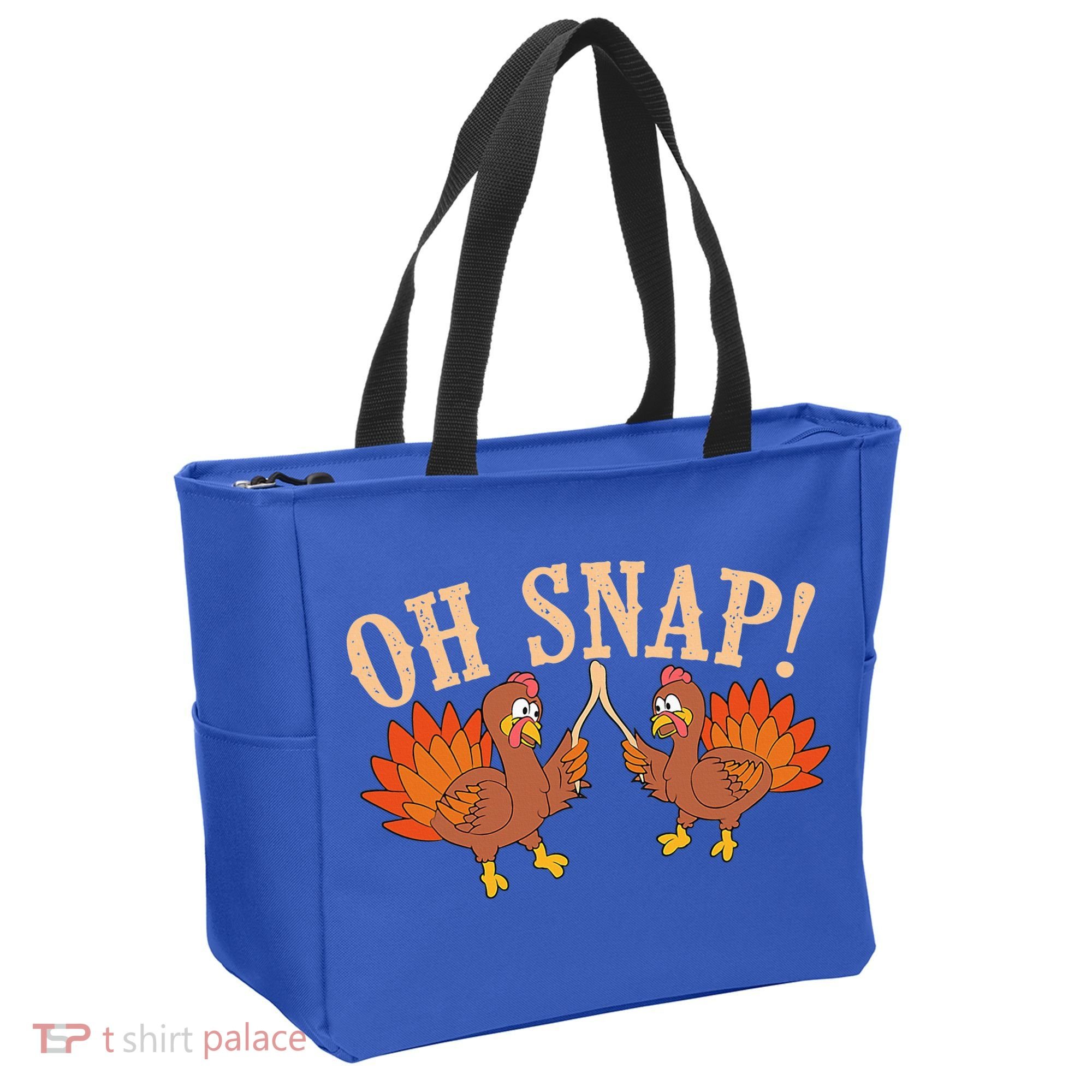 Cool Oh Snap! Funny Turkey With Wishbone Thanksgiving Tote Bag