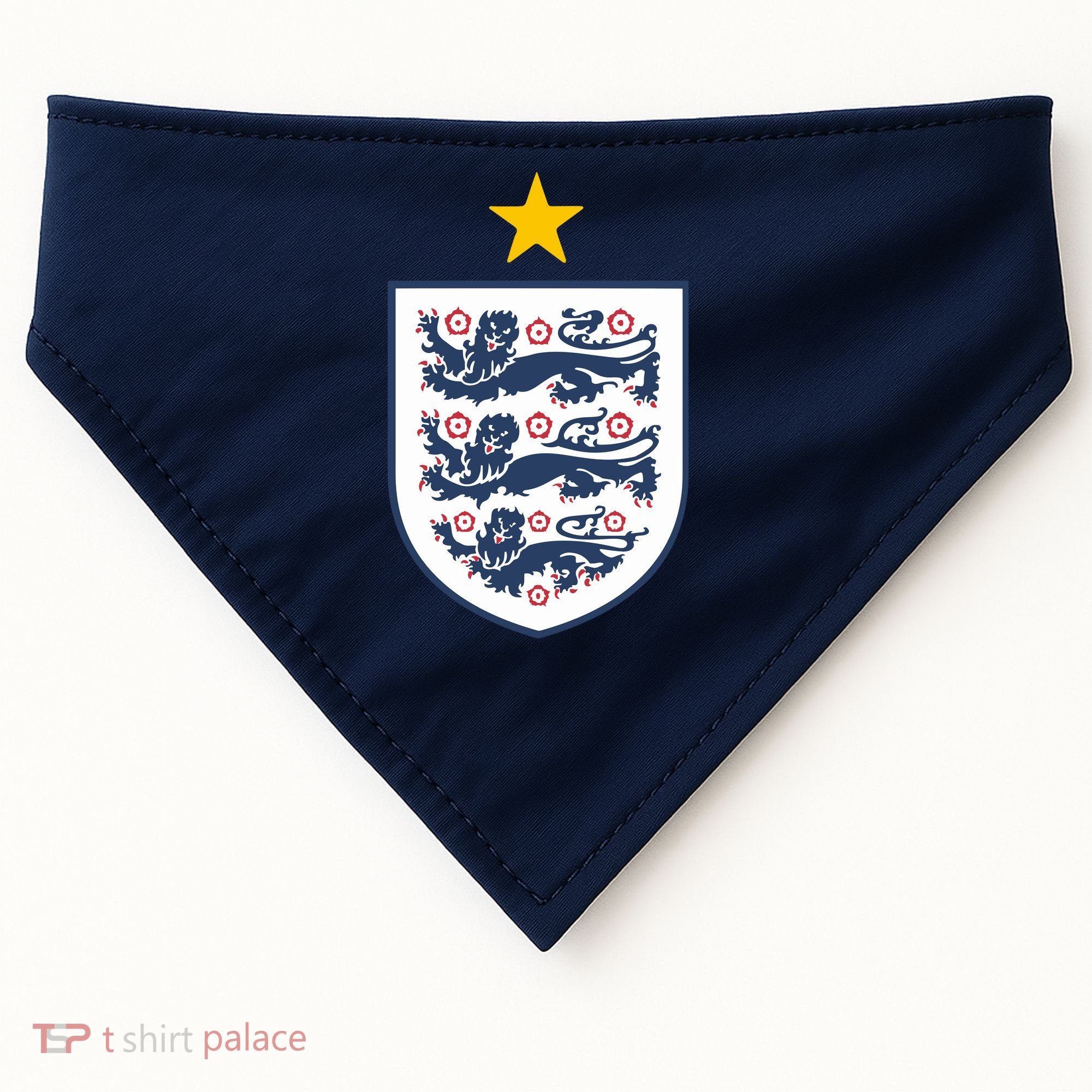 Cool One Star England Flag USA-Made Doggie Bandana