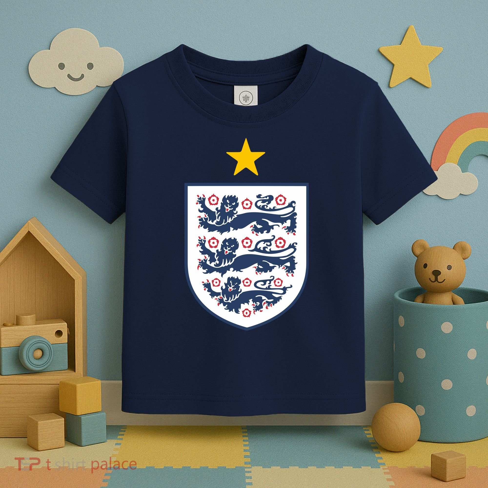 Cool One Star England Flag Toddler T-Shirt