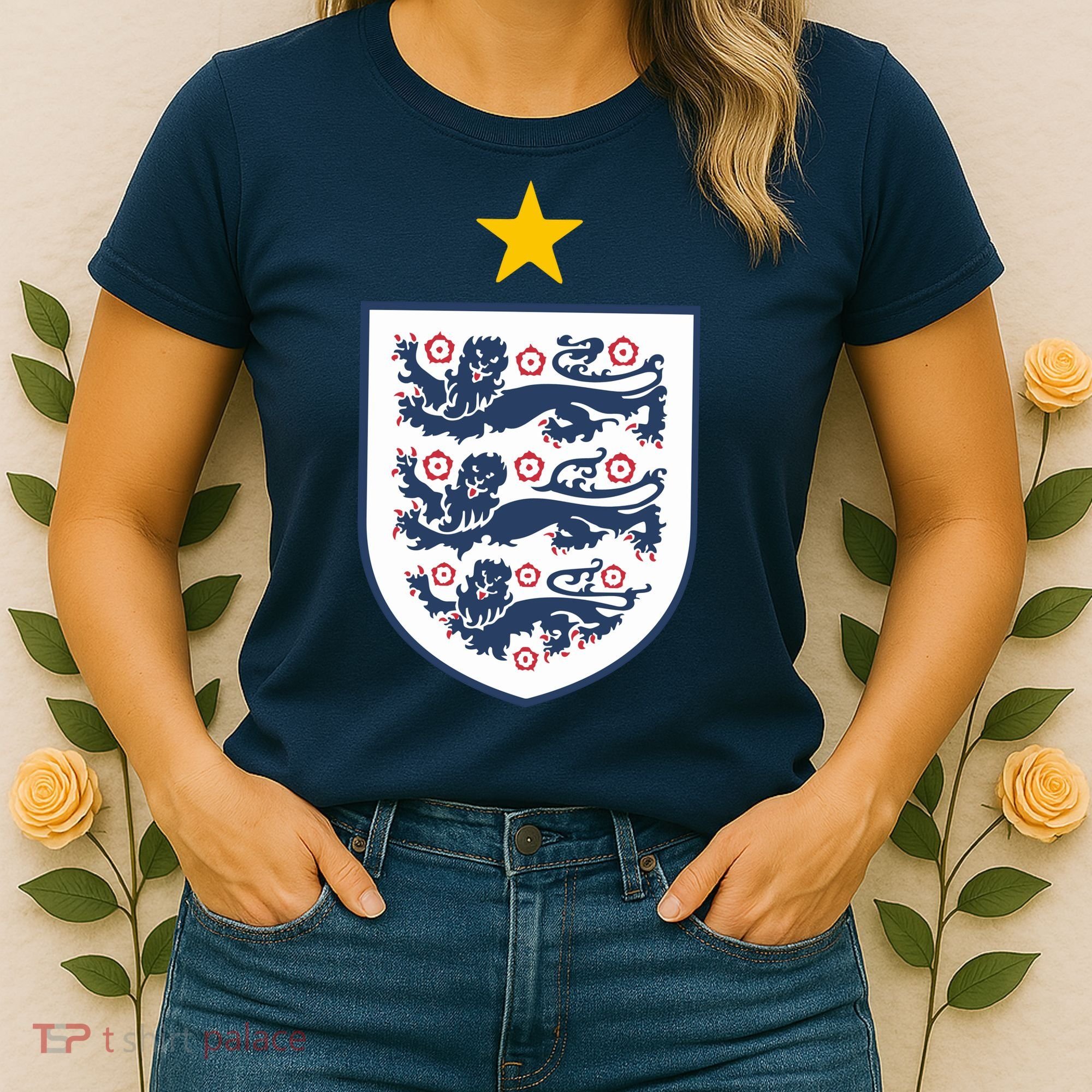 Cool One Star England Flag Women's T-Shirt