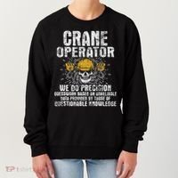 Crane Operator Skull Usa Flag Crane Driver Construction Women's Sweatshirt thumb 0