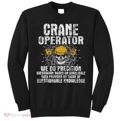 Crane Operator Skull Usa Flag Crane Driver Construction Sweatshirt