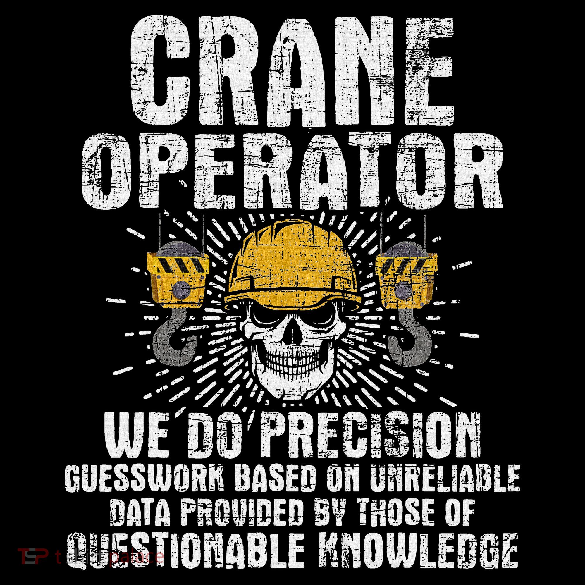 Crane Operator Skull Usa Flag Crane Driver Construction Button
