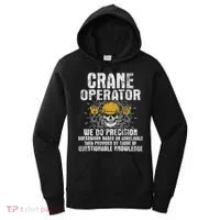Crane Operator Skull Usa Flag Crane Driver Construction Women's Hoodie thumb 0