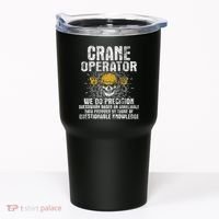 Crane Operator Skull Usa Flag Crane Driver Construction Tumbler thumb 0