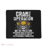 Crane Operator Skull Usa Flag Crane Driver Construction Mousepad thumb 0