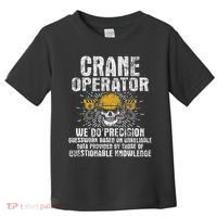 Crane Operator Skull Usa Flag Crane Driver Construction Toddler T-Shirt thumb 0