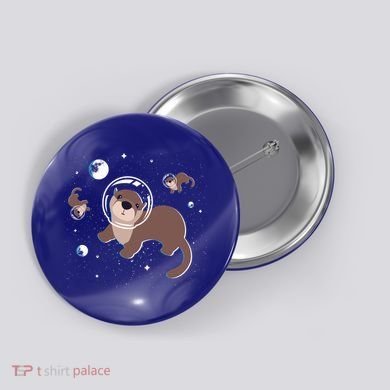 Cool Otter Space Gift Button