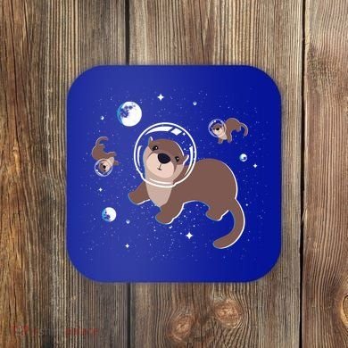 Cool Otter Space Gift Coaster