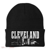Cleveland Ohio Skyline Pride Vintage Cleveland Beanie thumb 0