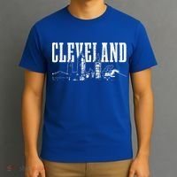 Cleveland Ohio Skyline Pride Vintage Cleveland T-Shirt thumb 3