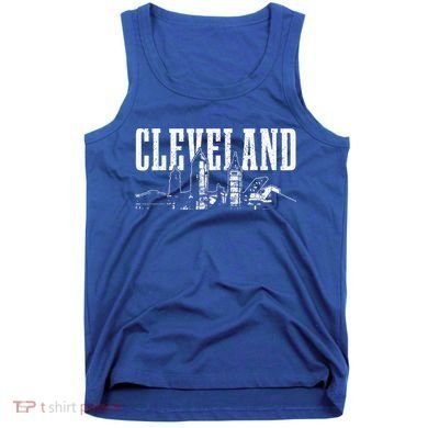 Cleveland Ohio Skyline Pride Vintage Cleveland Tank Top