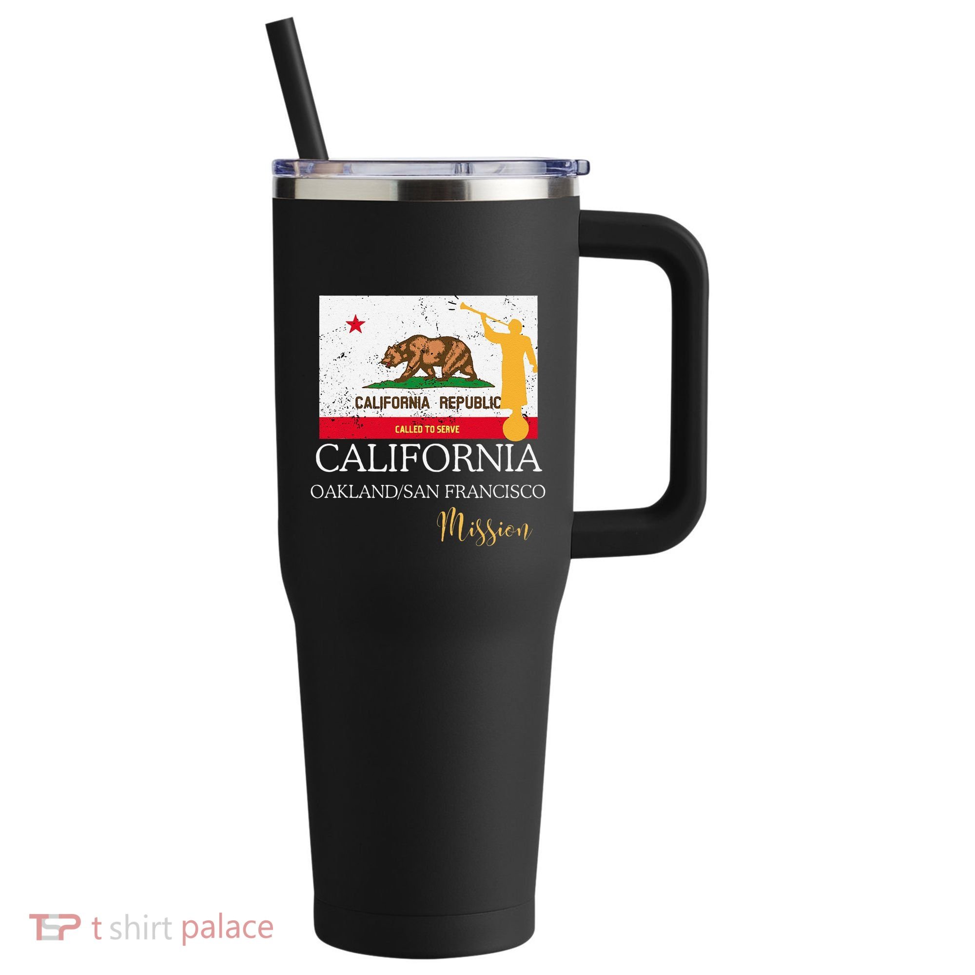 California Oakland San Francisco Mormon Lds Mission Missiona 40oz Vacuum Insulated Stainless Steel Travel Tumbler