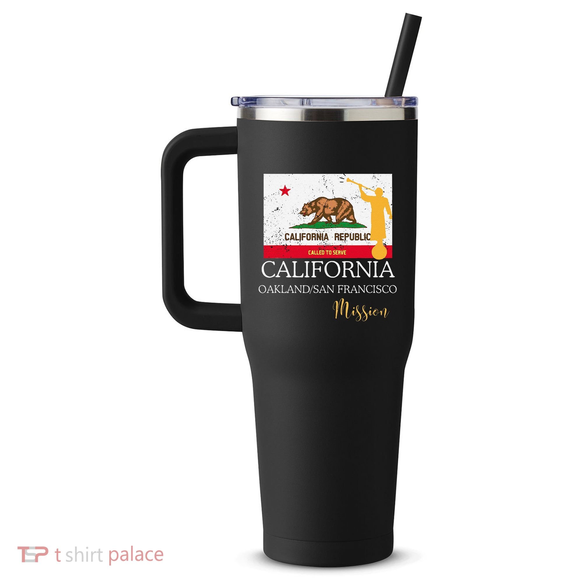 California Oakland San Francisco Mormon Lds Mission Missiona 40oz Vacuum Insulated Stainless Steel Travel Tumbler