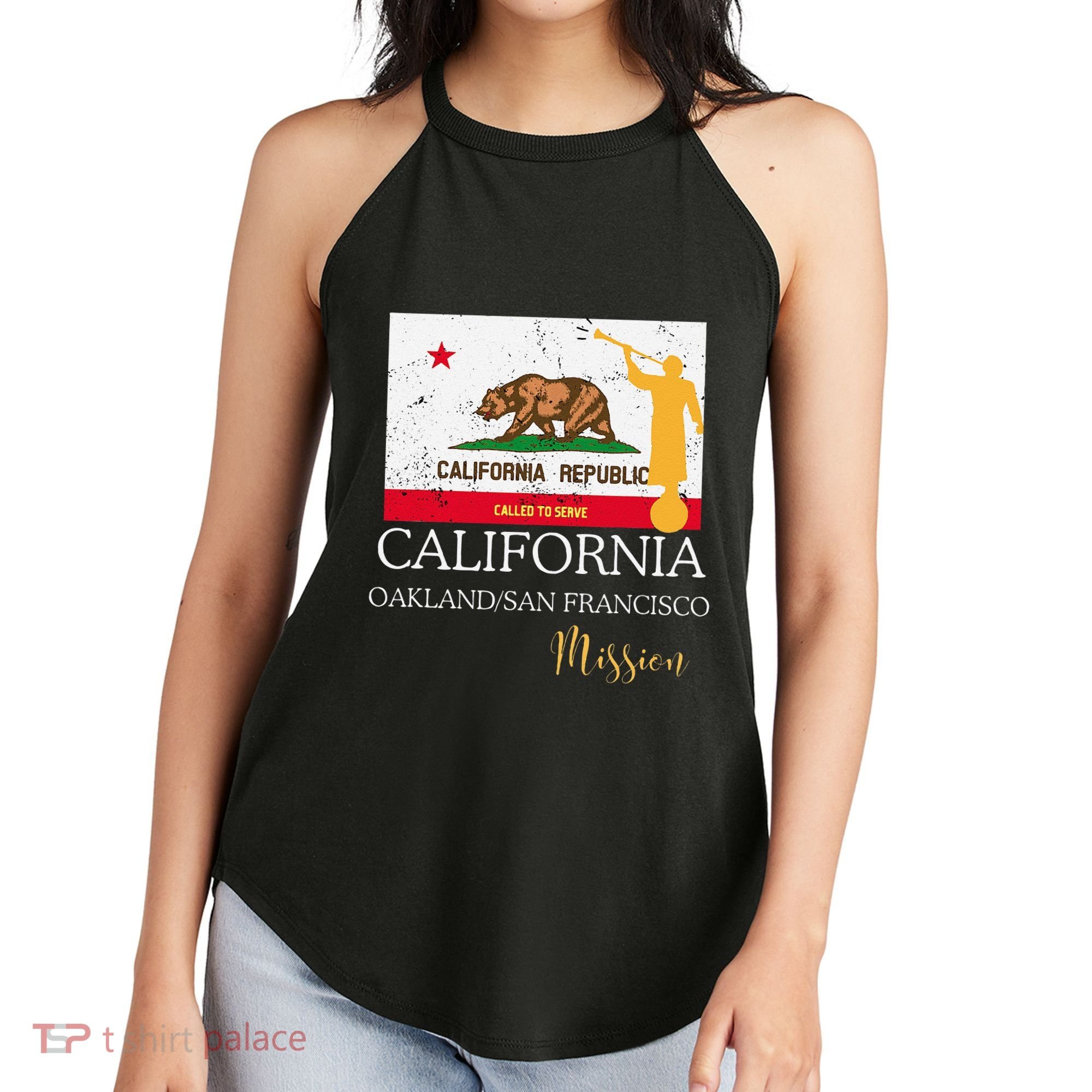 California Oakland San Francisco Mormon Lds Mission Missiona Women's Perfect Tri Rocker Tank