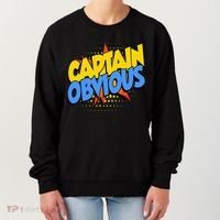 Captain Obvious Sarcastic Funny Superhero Easy Costume Women's Sweatshirt thumb 0