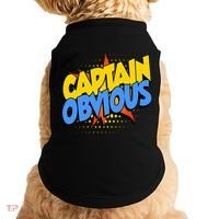 Captain Obvious Sarcastic Funny Superhero Easy Costume Doggie Tank thumb 0