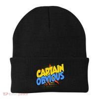 Captain Obvious Sarcastic Funny Superhero Easy Costume Beanie thumb 0